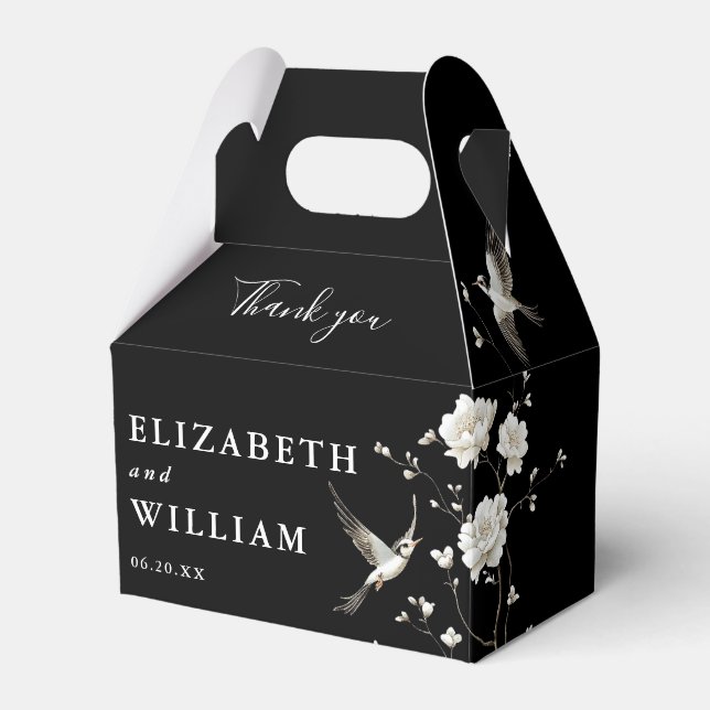 Ballotins Merci Mariage de la Chine noire et blanche (Verso)