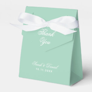 Ballotins Merci Mariage de menthe vert simple Script blanc