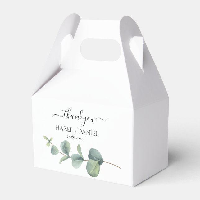 Ballotins Merci Mariage Eucalyptus (Verso)