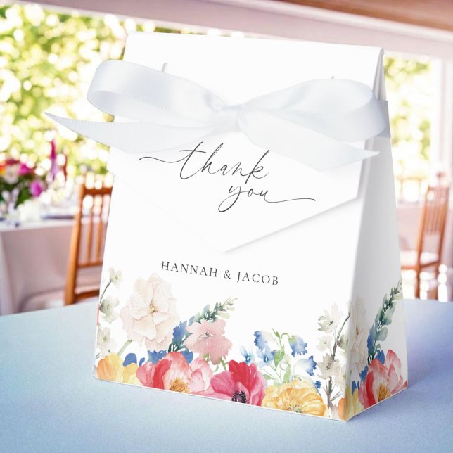 Ballotins Merci Mariage Fleur sauvage coloré (Créateur téléchargé)