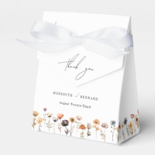 Ballotins Merci Mariage floral coloré