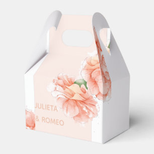 Ballotins Merci Mariage floral moderne