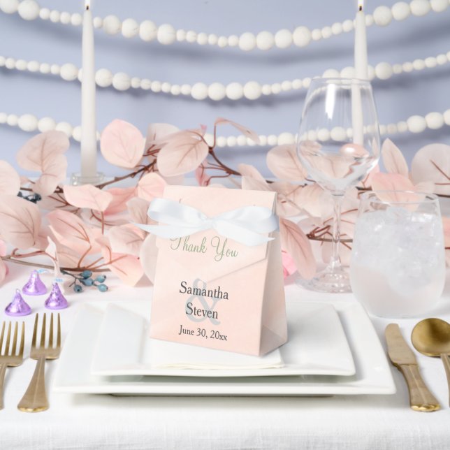 Ballotins Merci Mariage vert Aquarelle Blush Sage (Mariage)