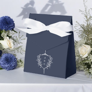 Ballotins Merci minimaliste Mariage Marine bleu Faveur