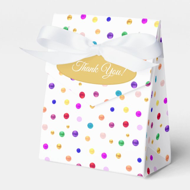 Ballotins Merci Pois multicolore (Verso)