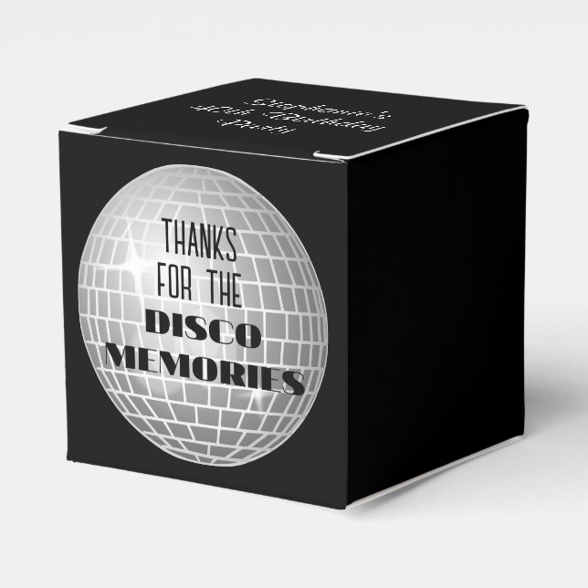 Ballotins Merci Pour Disco Memories Anniversaire Bachelorett (Verso)