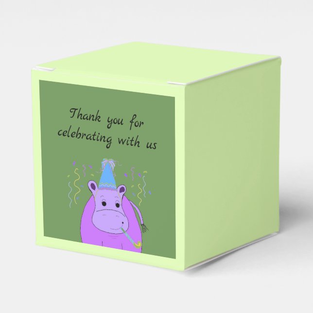 Ballotins Merci pour l'anniversaire de l'Hippopotame (Verso)