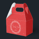 Ballotins Merci rouge étincelant<br><div class="desc">Une couronne de Noël de lumières scintillantes contre un arrière - plan rouge. La police de script "Merci" est une image, elle peut donc être redimensionnée, pivotée et repositionnée. Le reste du texte est entièrement modifiable. D'autres couleurs, différentes tailles/formes de ballotin et d'éléments de coordination sont disponibles dans mon magasin....</div>