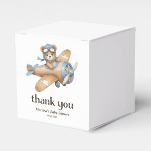 Ballotins Merci Teddy Ours Pilote Bébé Garçon Douche