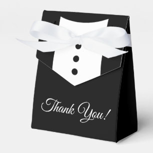 Ballotins Merci Tuxedo mariage Favor Box