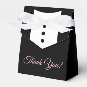 Ballotins Merci Tuxedo mariage Favor Box