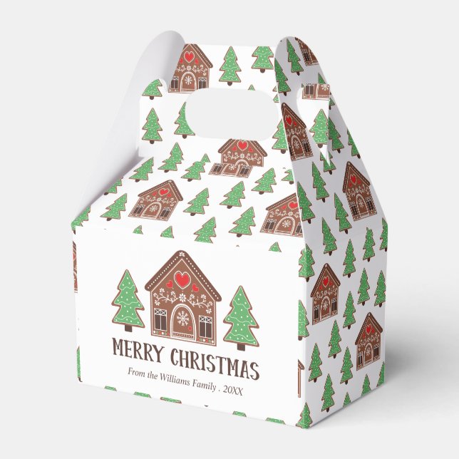 Ballotins Merry Christmas Gingerbread House & Spruce Trees (Verso)