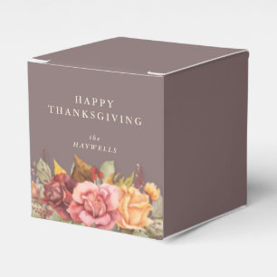 Ballotins Message personnalisé Automne Frontière Florale Tha