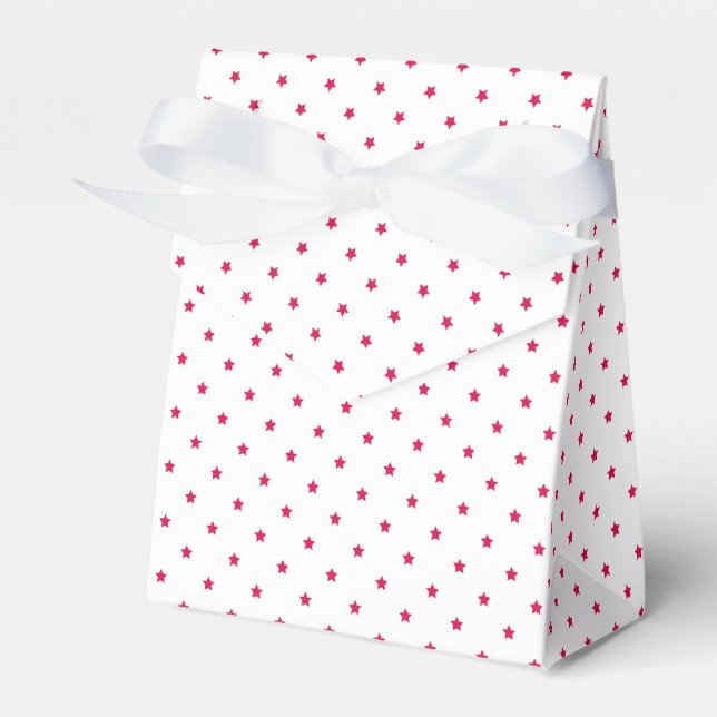 Ballotins Micro Stars Raspberry - Blanc (Verso)