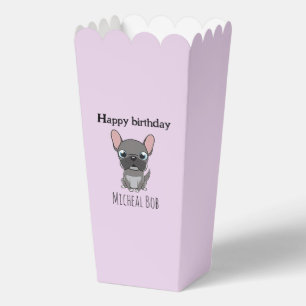 Ballotins Mignon anniversaire gris pug chien violet