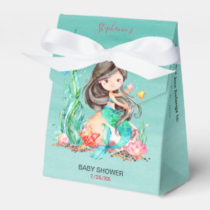 Ballotins Mignonne sirène d'aquarelle sous le Baby shower ma