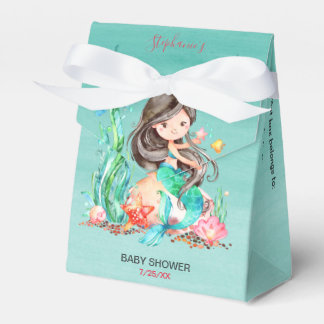 Ballotins Mignonne sirène d'aquarelle sous le Baby shower ma