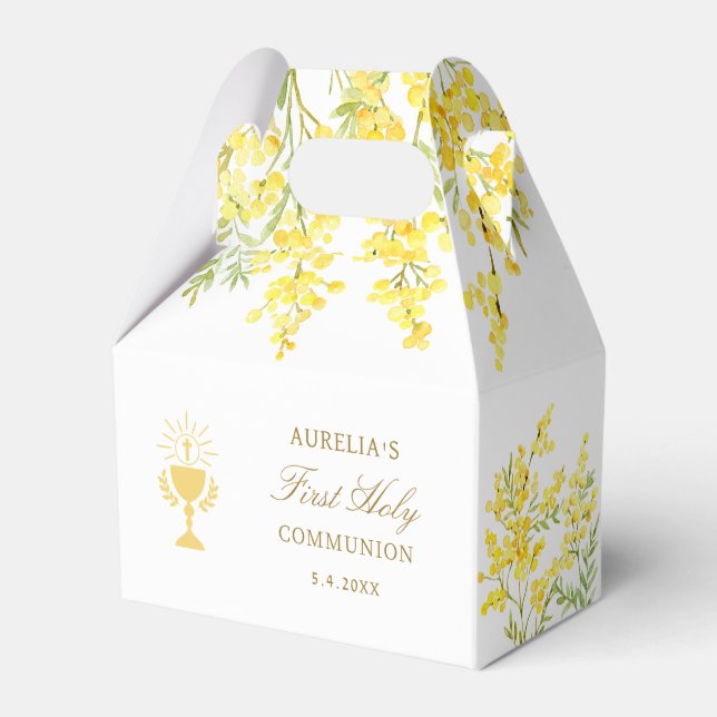 Ballotins Mimosa First Communion Gable (Verso)
