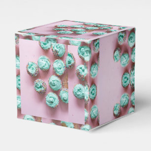 Ballotins Mini-gâteaux turquoises et roses