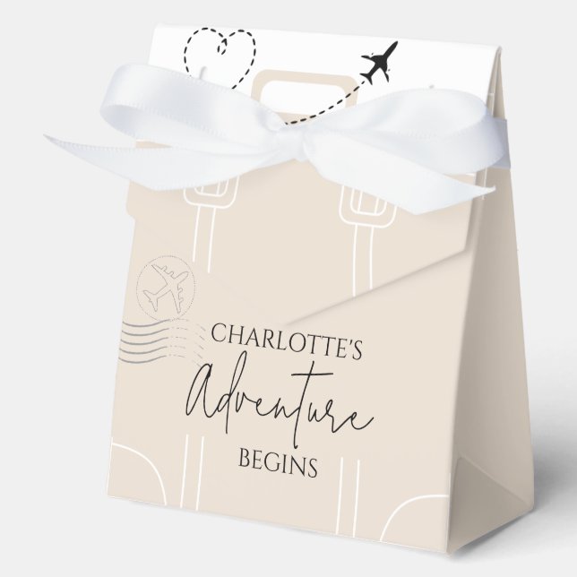 Ballotins Mini Suitcase voyage aventure commence Graduation (Recto)