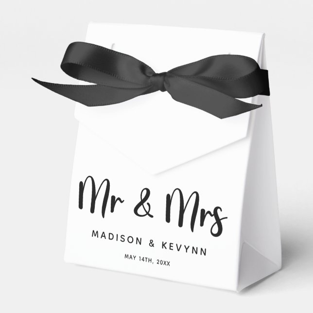 Ballotins Minimal et Chic Mr & Mrs. | Mariage (Verso)
