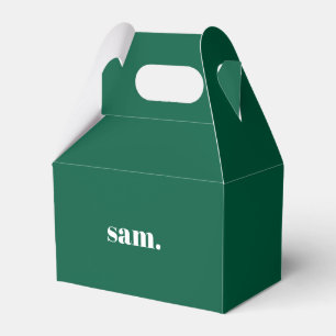 Ballotins Minimaliste texte personnalisé gras vert