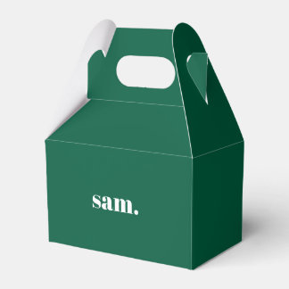Ballotins Minimaliste texte personnalisé gras vert