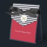 Ballotins Minuit Bleu Blanc Gratté Monogramme Initial, Rouge<br><div class="desc">Présentant notre design captivant avec un riche arrière - plan bleu foncé de minuit, ornant à la fois l'avant et l'arrière. Le dessus de l'avant présente un beau motif horizontal à rayures blanches, rehaussant gracieusement la teinte bleue profonde. Au centre de l'avant, un exquis monogramme, avec une grande initiale en...</div>