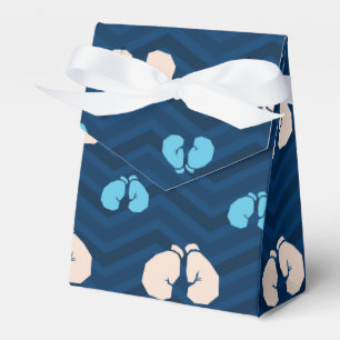 Ballotins Minuit, Ciel Bleu, Tan, Gants De Boxe Chevron