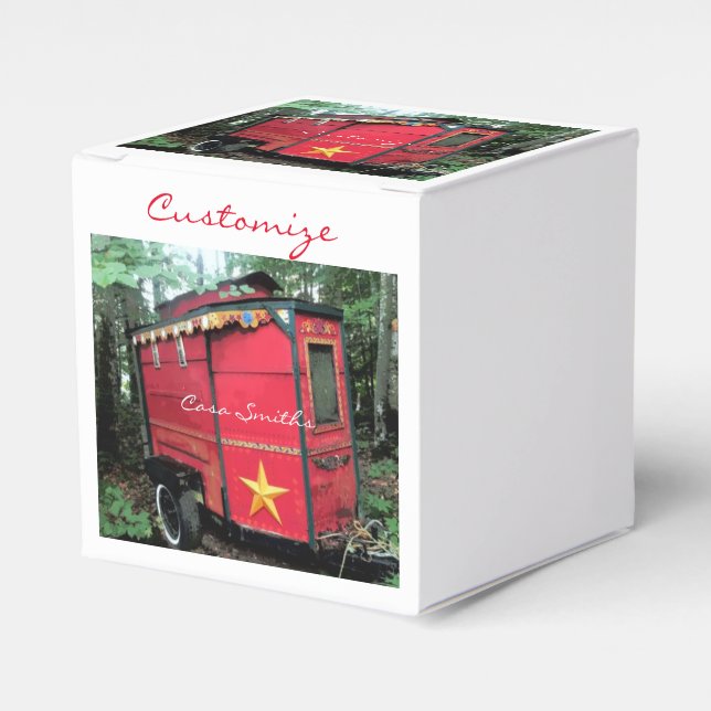 Ballotins Minuscule caravane rouge tzigane customisée (Verso)