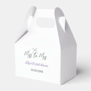 Ballotins Miss à Mme douche de mariée ajouter nom date année
