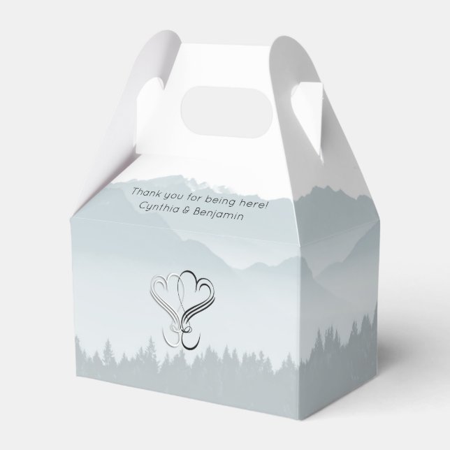 Ballotins Misty Mountains Hearts Mariage Merci (Verso)