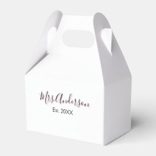 Ballotins Mme ajouter nom nom de famille noir rose est année