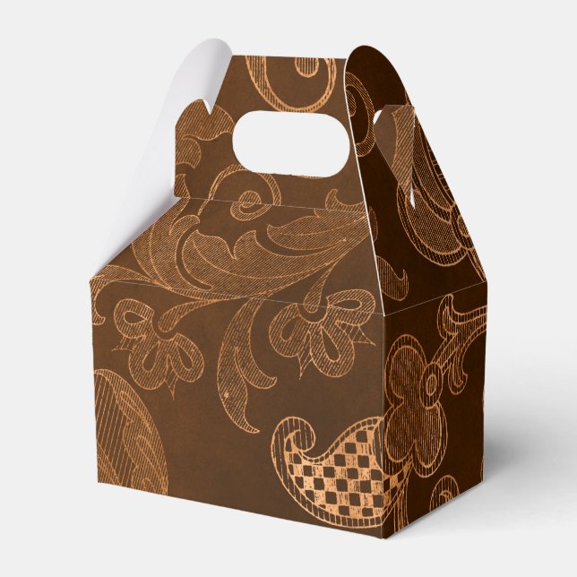 Ballotins Modèle de damas florales royales d'Halloween (Verso)