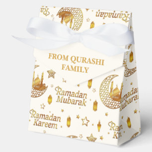 Ballotins Modèle Gold Ramadan Mubarak avec nom personnalisé