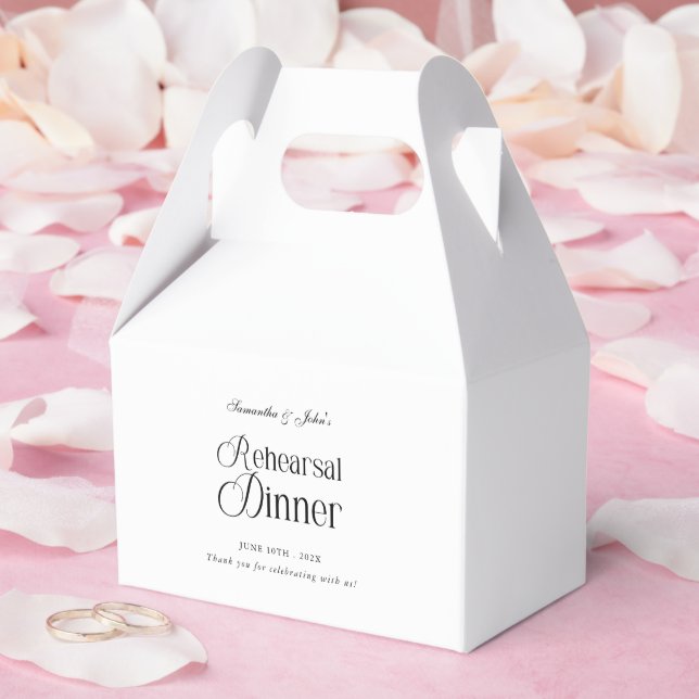 Ballotins  Modern Chic Rehearsal Dinner Thank You (Mariage)