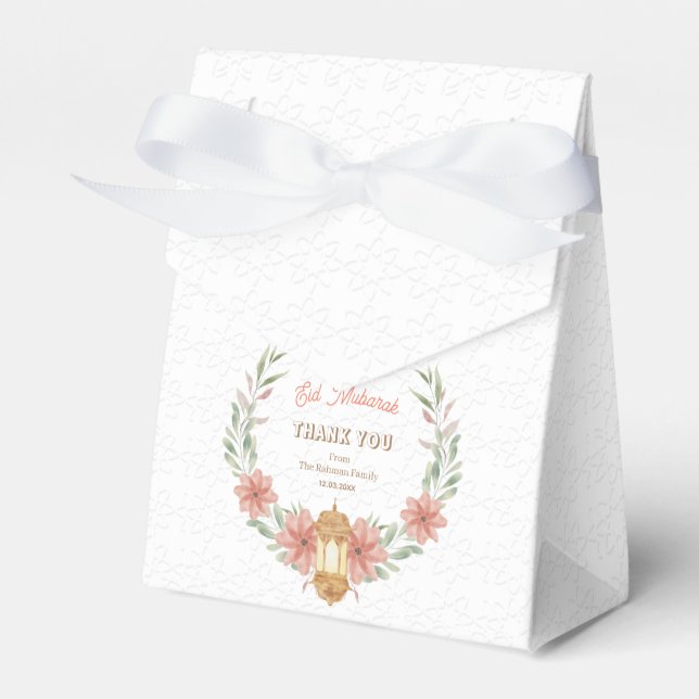 Ballotins Modern Ramadan | Eid Mubarak Floral Wreath Lamp  (Verso)