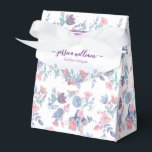 Ballotins Moderne Chic Aquarelle Bleu Hydrangée Florale<br><div class="desc">Moderne et élégant bleu aquarelle hydrangea fleurs Ballotin Personnalisez votre nom et votre entreprise avec cet élégant design floral avec hydrangées aquarelle, pivoines bleues, anémones et feuilles. Et l'aquarelle moderne et belle est parfaite pour la femme moderne et élégante. Fleurs roses, bleues, violettes et roses, recouvertes de feuilles verts, il...</div>