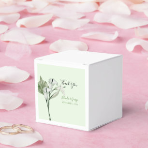Ballotins Moderne Elégant blanc Calla Lilies Mariage