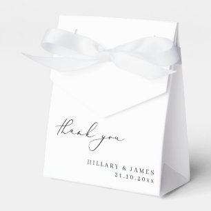 Ballotins Moderne Elegant Calligraphie Mariage merci