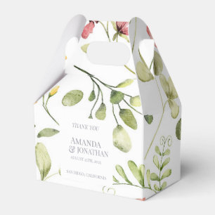 Ballotins Moderne Fleurs de terrain Calligraphie Mariage Mer