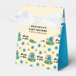 Ballotins Moderne Groovy Daisy Bleue Jaune Elle est prête à