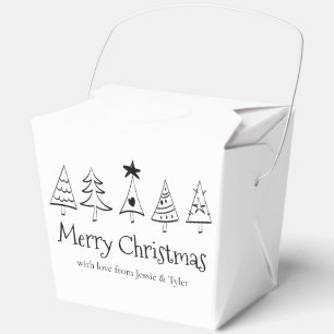 Ballotins Moderne Joyeux Noël Fête de la Chance Noir & Blanc