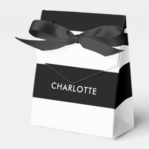 Ballotins Moderne Luxe noir et blanc rayures motif