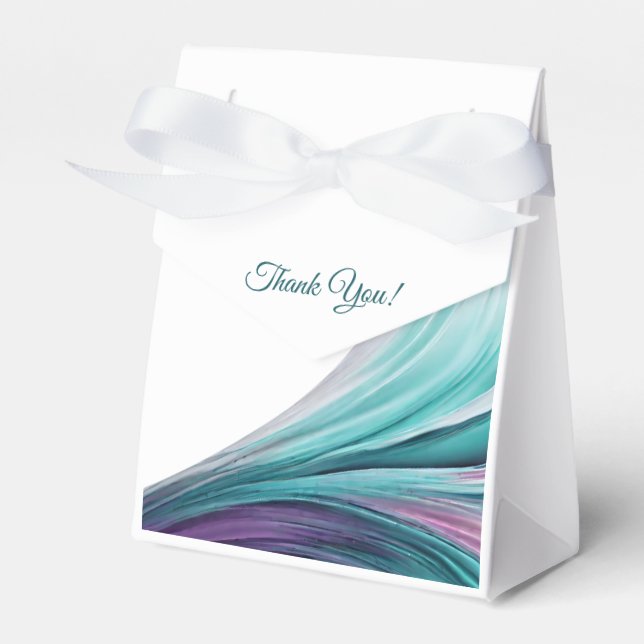 Ballotins Moderne Mariage-violet et Turquoise (Verso)