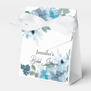 Ballotins Moderne Pastel Bleu Rose Floral Mariage Favor Box