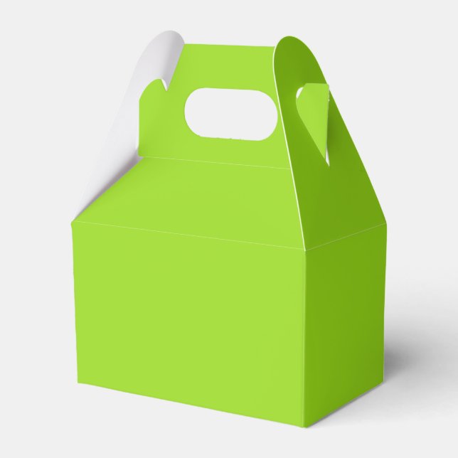Ballotins Moderne Simple Élégant Chic Vert Citron Uni (Verso)