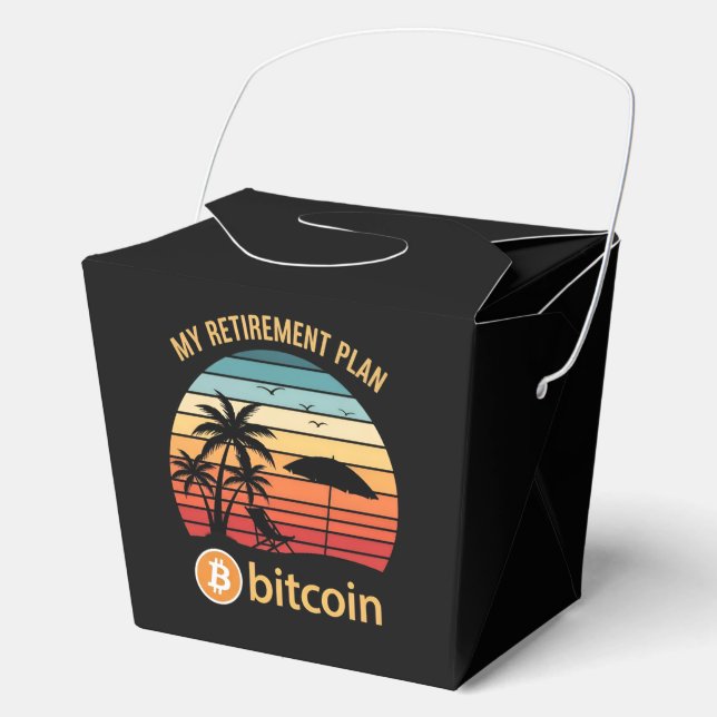 Ballotins Mon Plan de Retraite Bitcoin Plage Coucher de Sole (Recto)