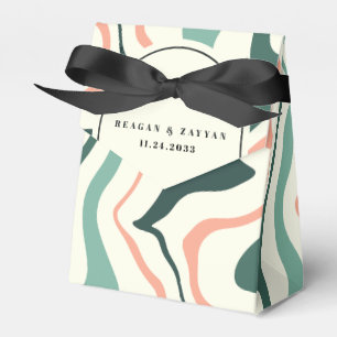 Ballotins Monnaie Arc À Arche Verte Et Rose Retro Mariage