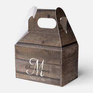 Ballotins Monogram Rustic Script Barne Mariage campagnard Pa